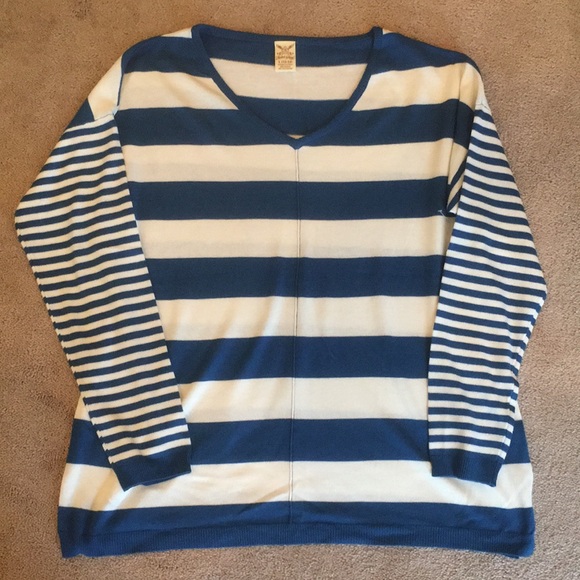 Faded Glory LS V-Neck Rayon Polyester Sweater 👕🧵 - Picture 6 of 8